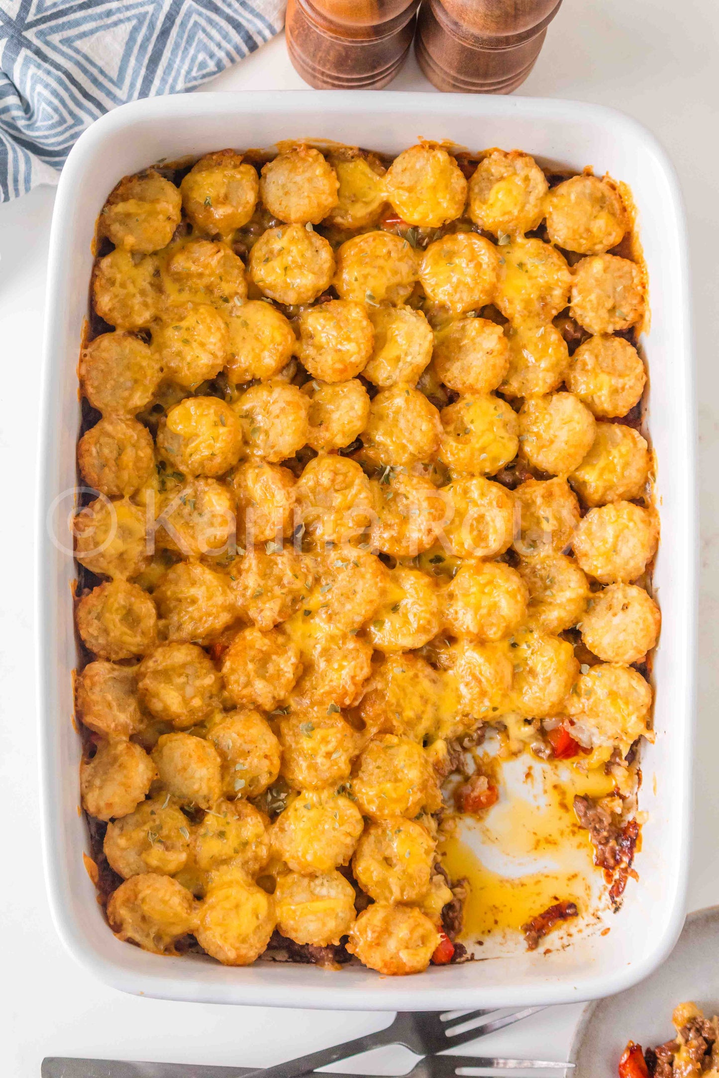 Sloppy Joe Tater Tot Casserole