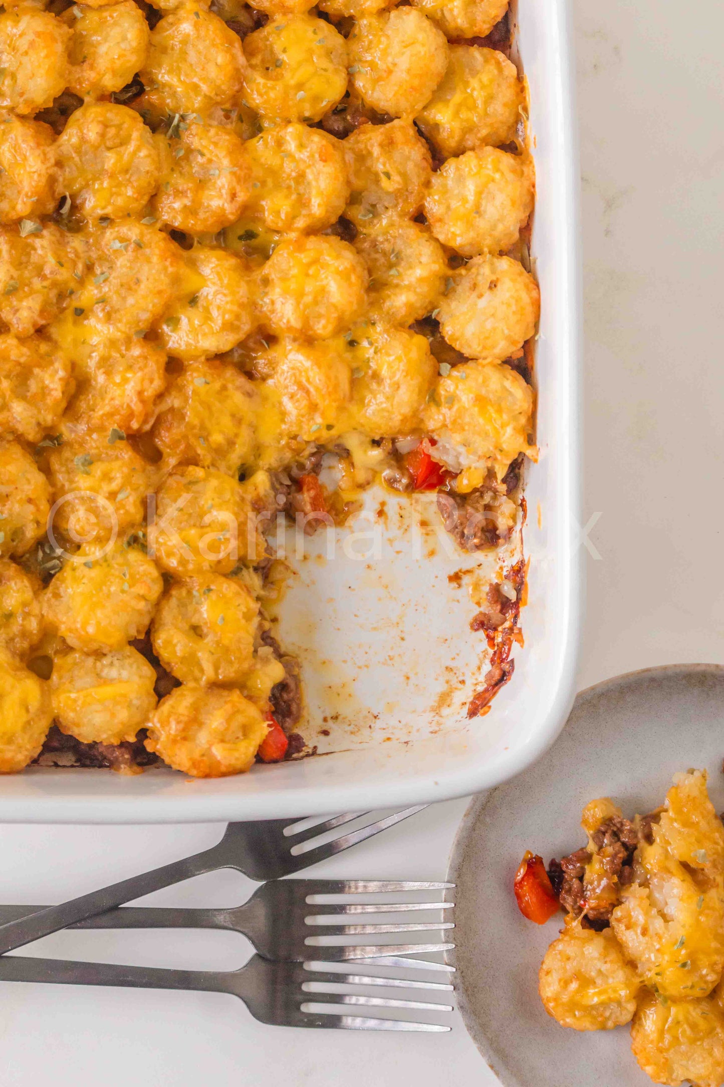 Sloppy Joe Tater Tot Casserole