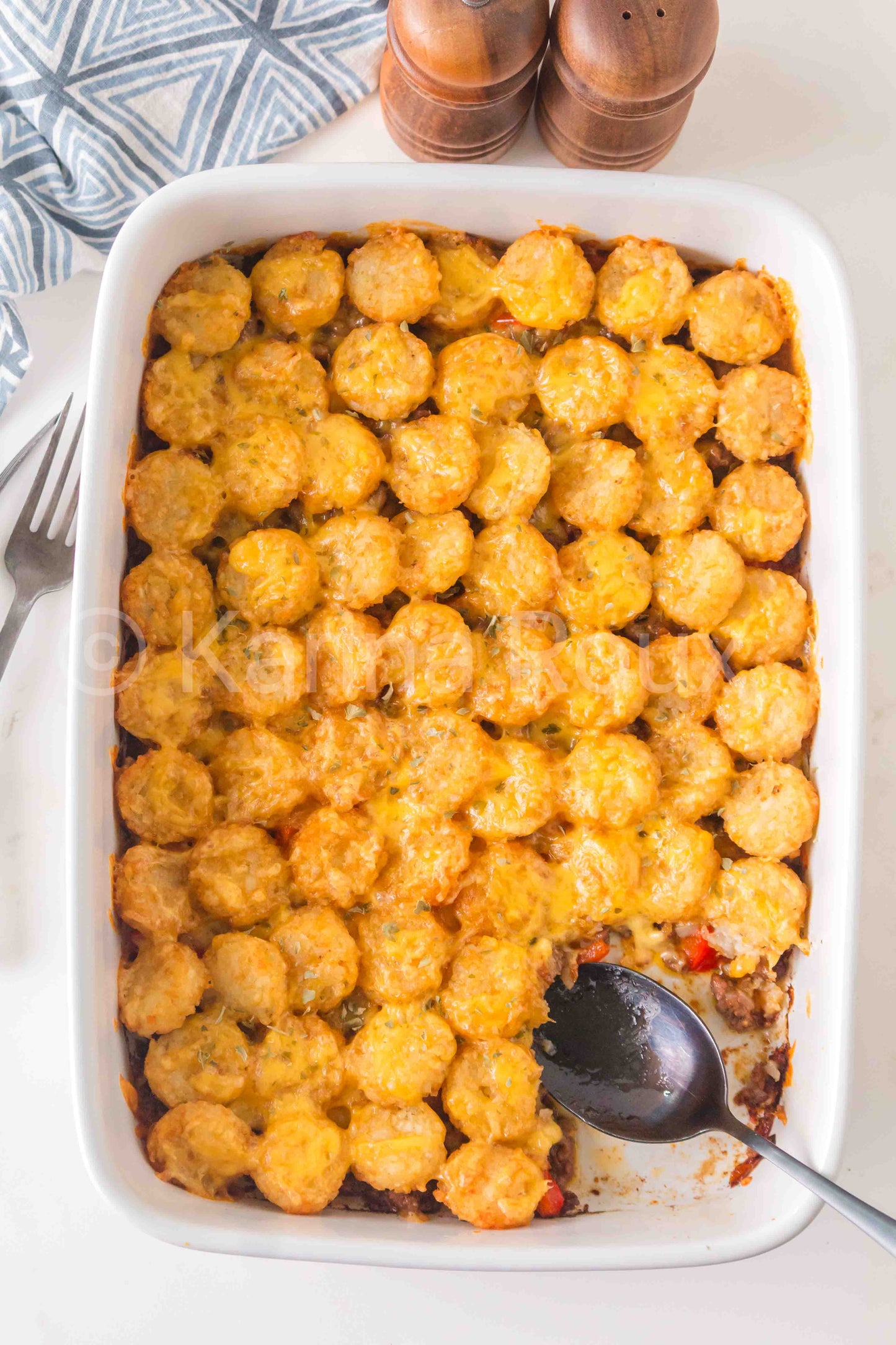 Sloppy Joe Tater Tot Casserole