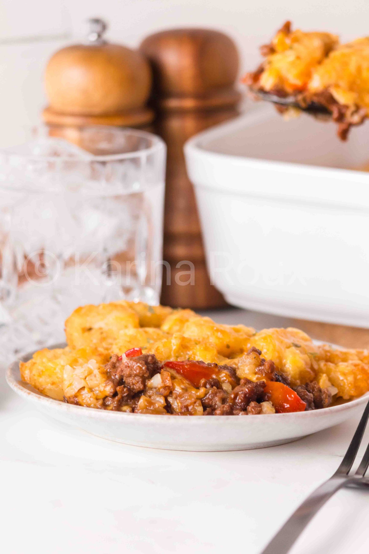 Sloppy Joe Tater Tot Casserole