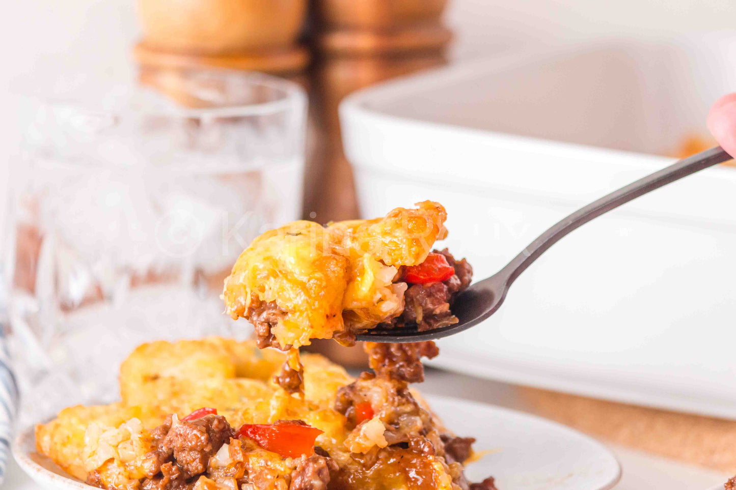Sloppy Joe Tater Tot Casserole