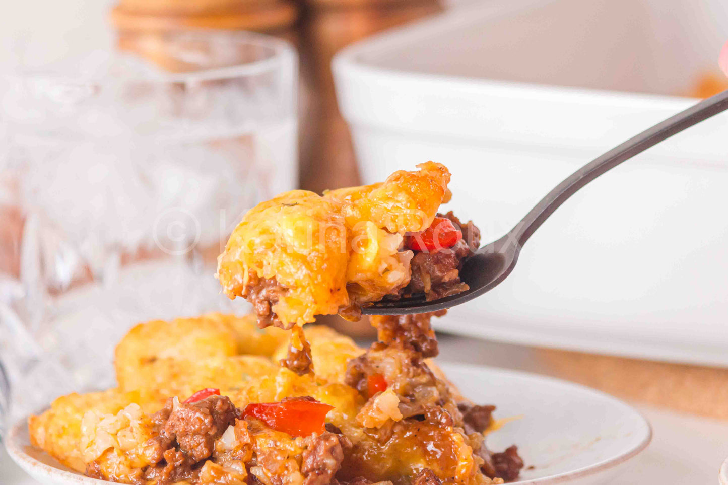 Sloppy Joe Tater Tot Casserole