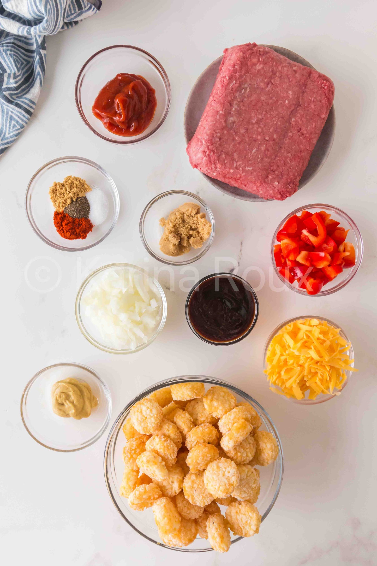 Sloppy Joe Tater Tot Casserole