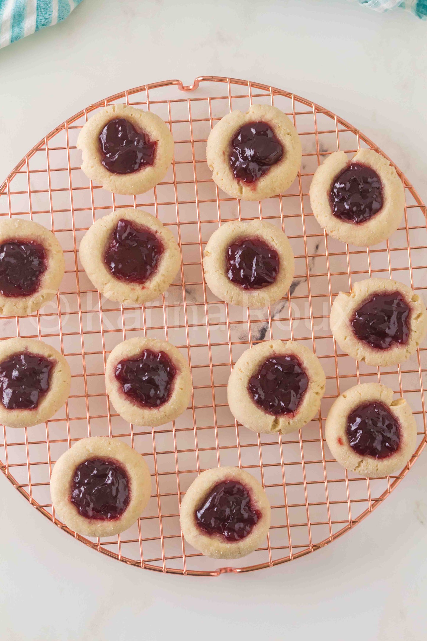 Sourdough Discard Thumbprint Cookies