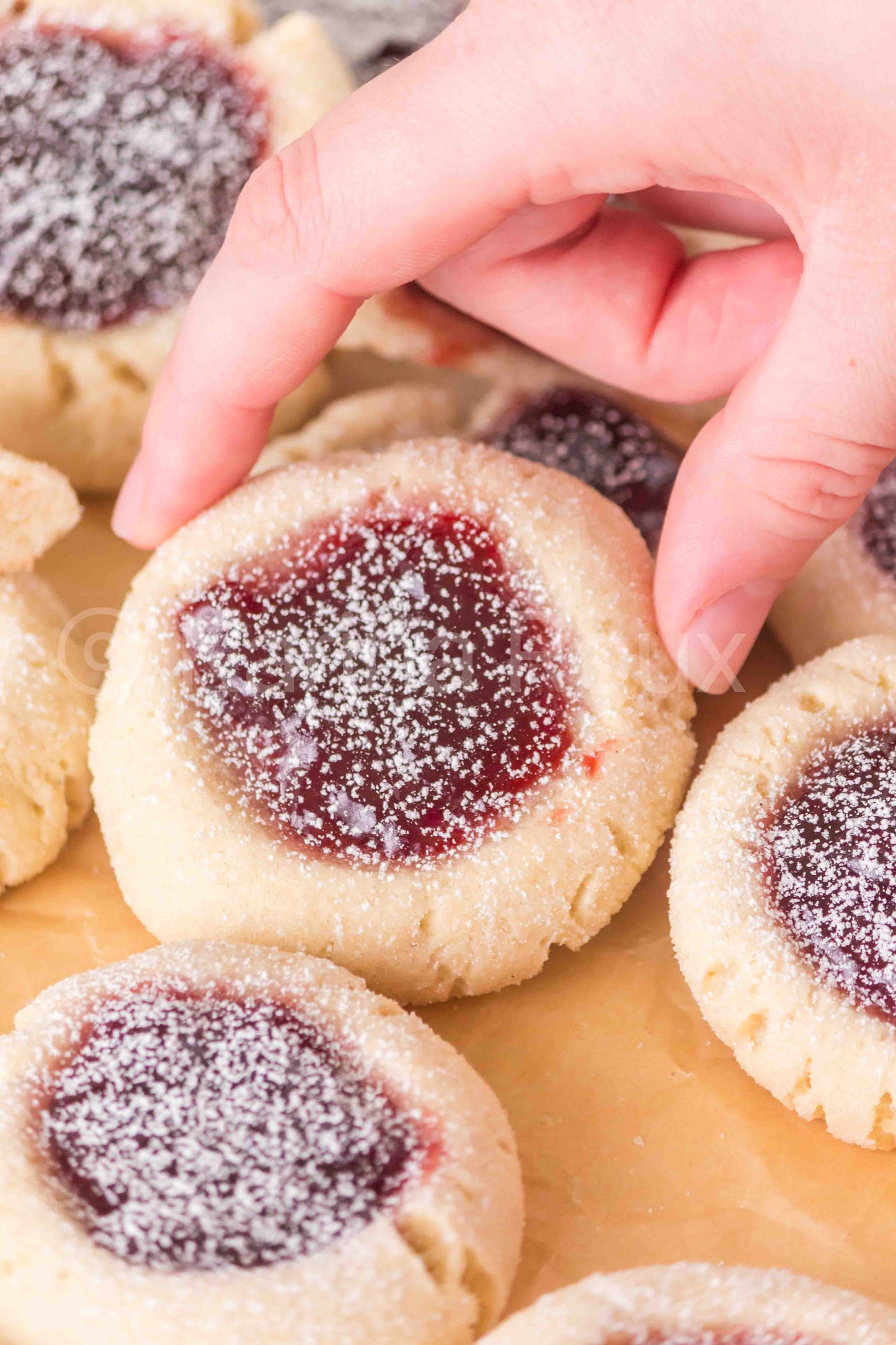 Sourdough Discard Thumbprint Cookies