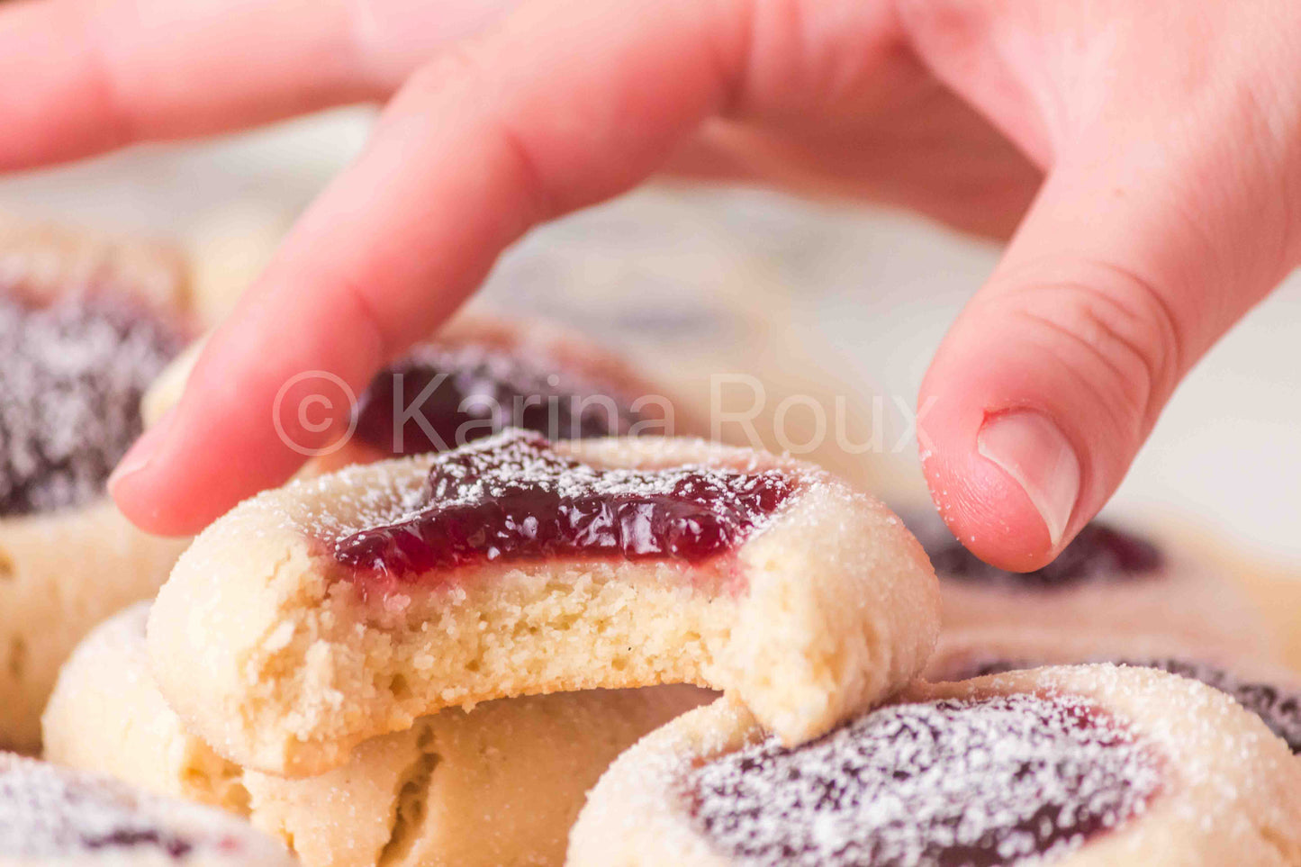 Sourdough Discard Thumbprint Cookies