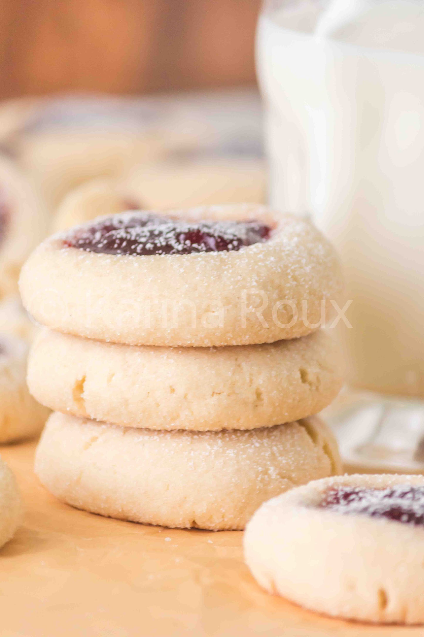 Sourdough Discard Thumbprint Cookies