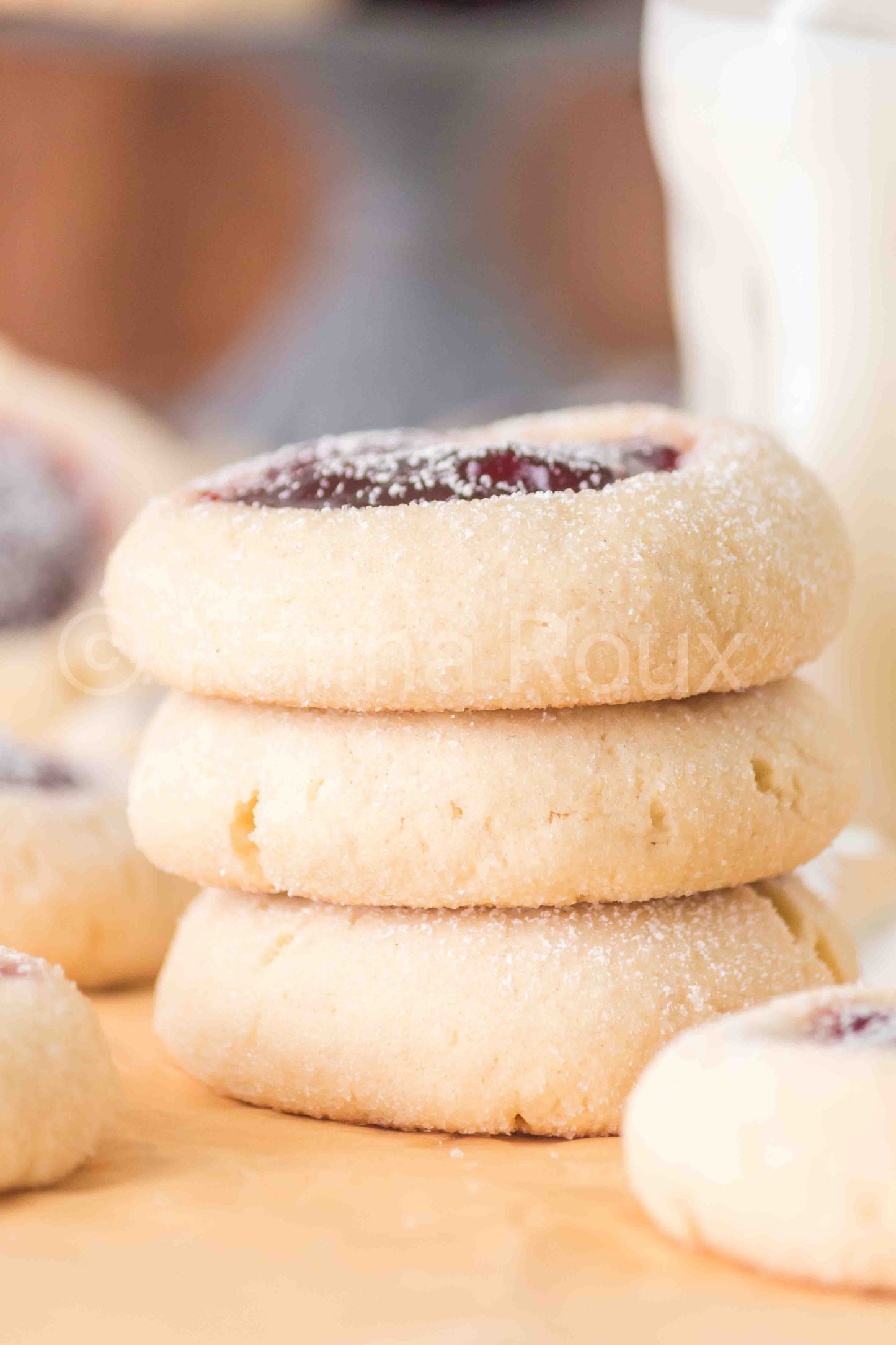 Sourdough Discard Thumbprint Cookies