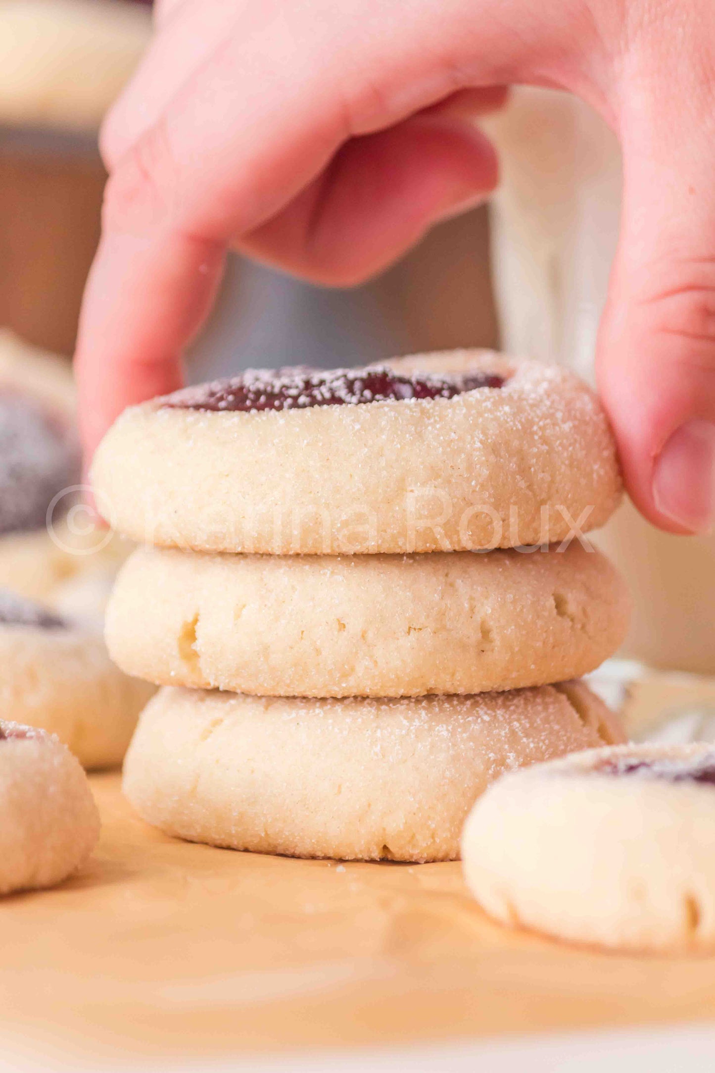 Sourdough Discard Thumbprint Cookies