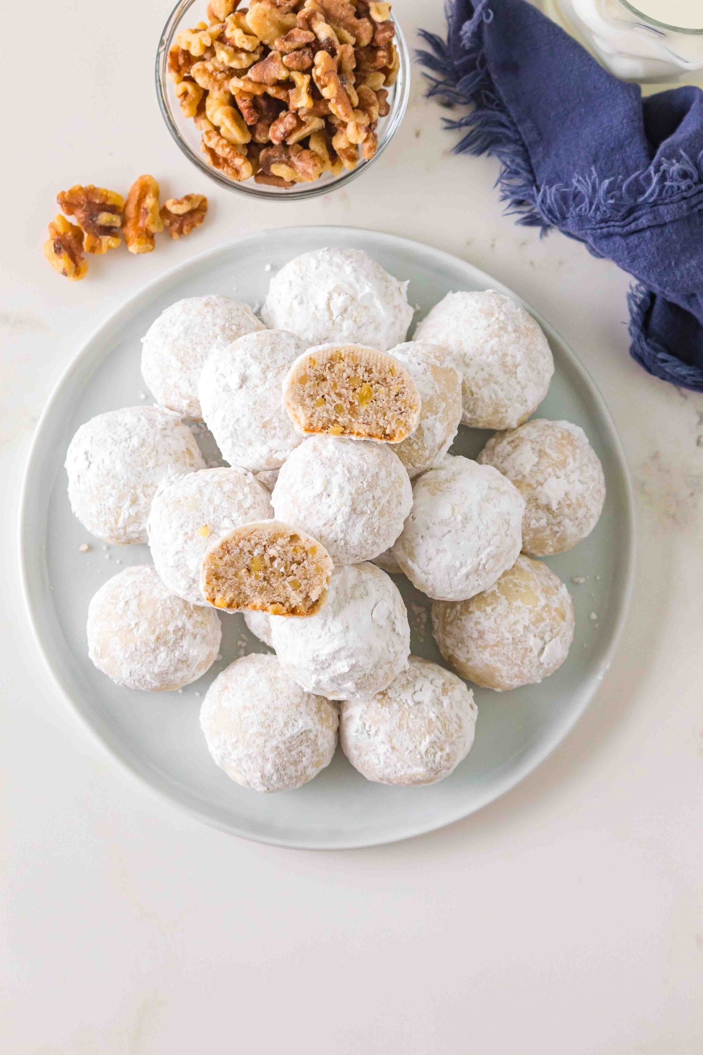 Sourdough Discard Snowball Cookies