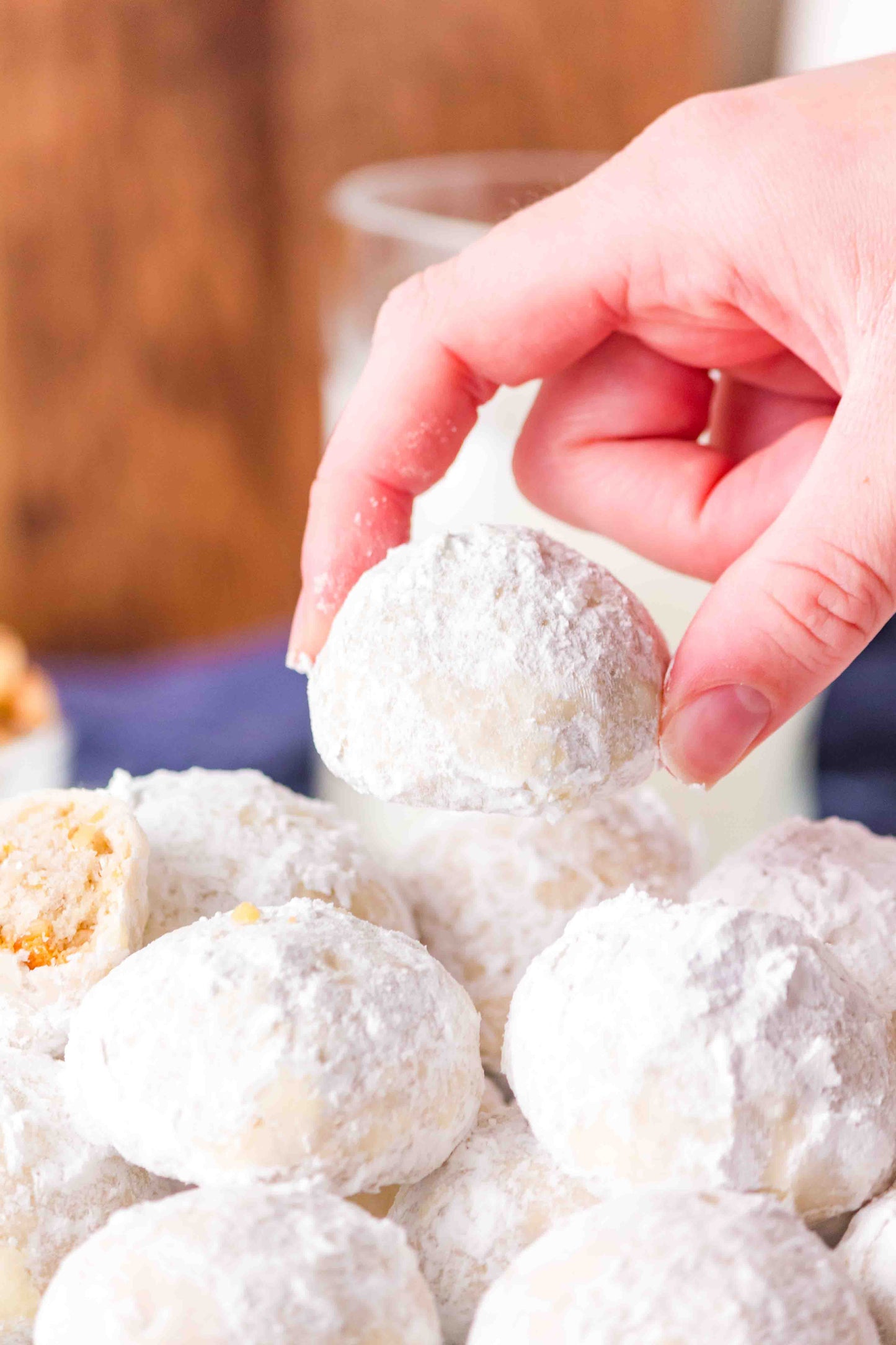 Sourdough Discard Snowball Cookies