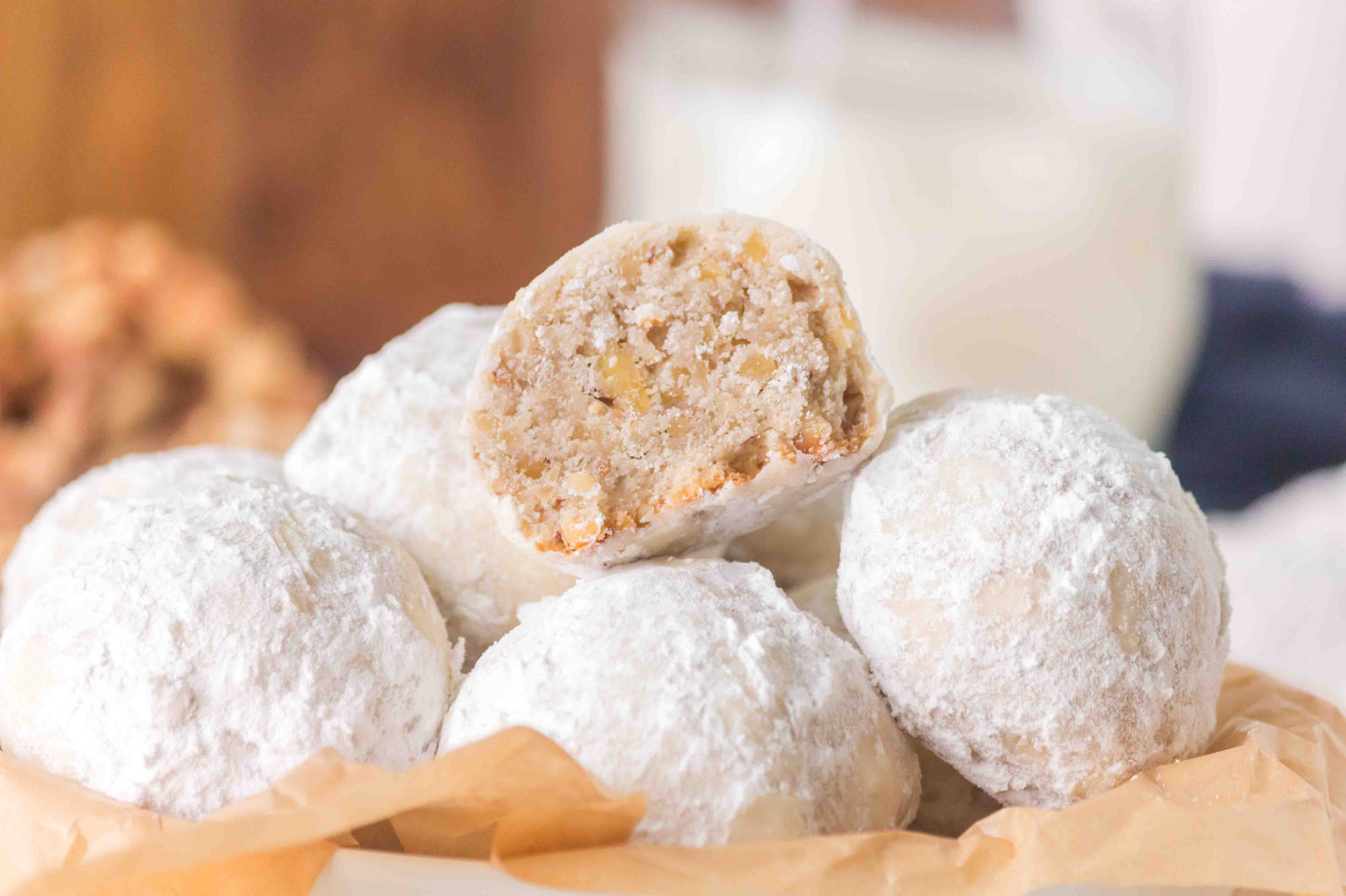 Sourdough Discard Snowball Cookies