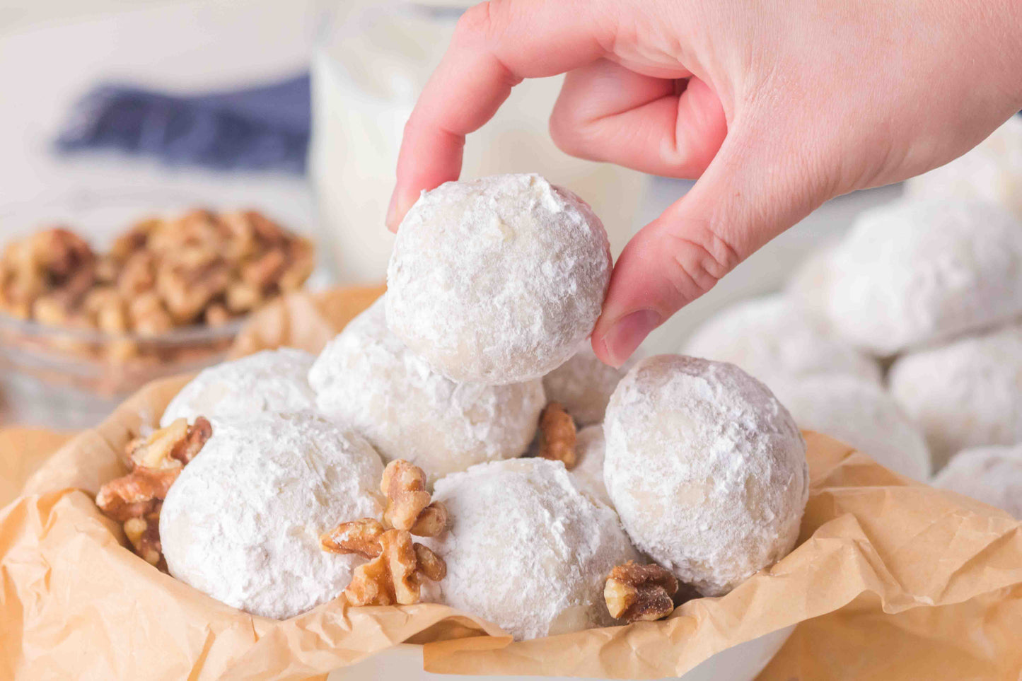 Sourdough Discard Snowball Cookies