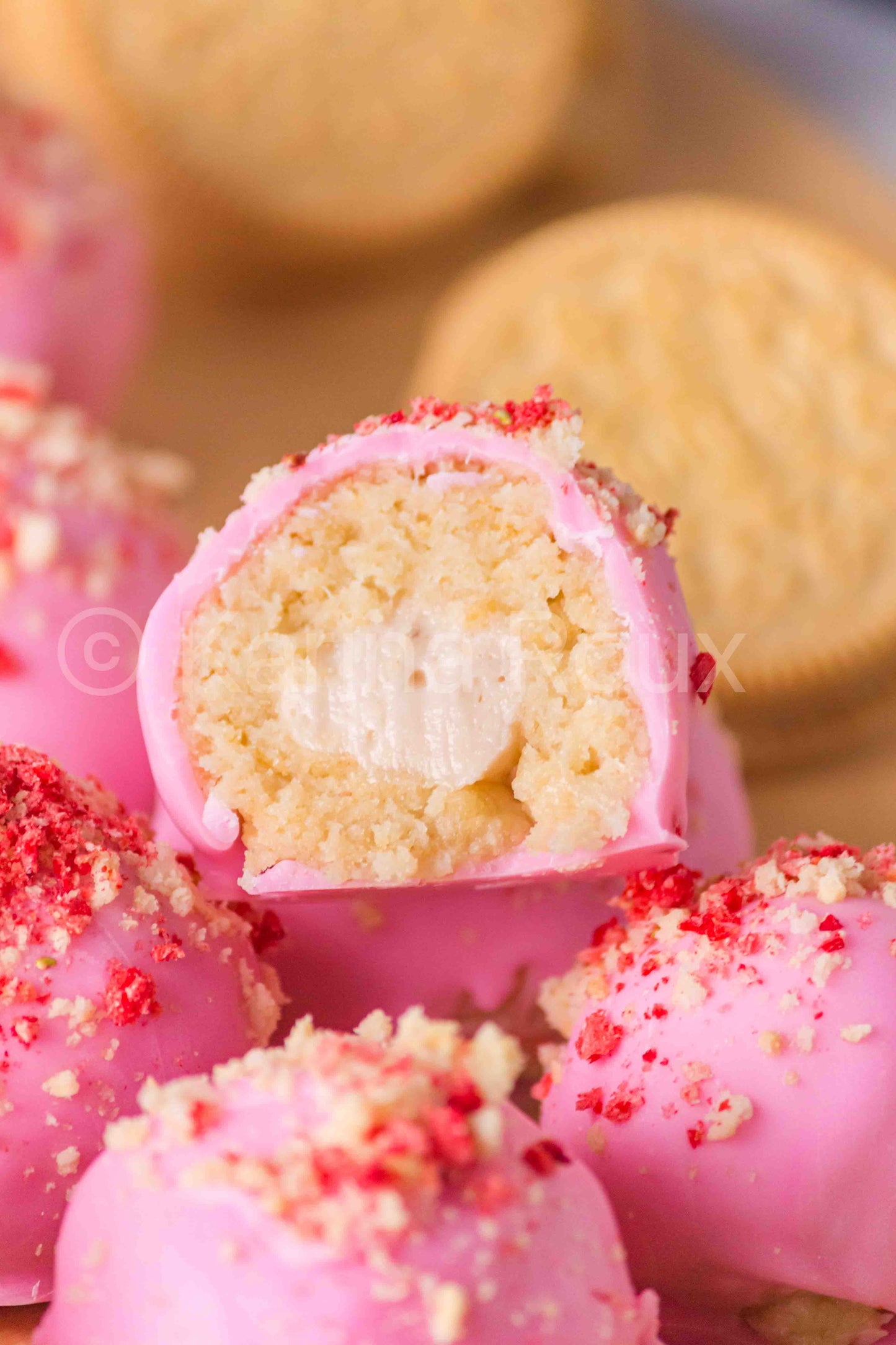 Strawberry Cheesecake Truffles (5 sets)