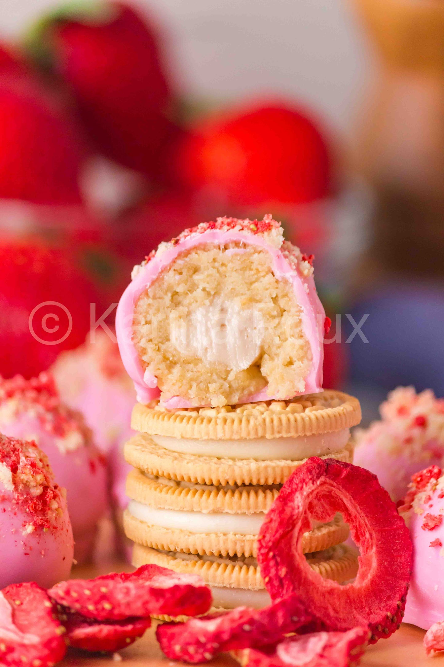 Strawberry Cheesecake Truffles (5 sets)