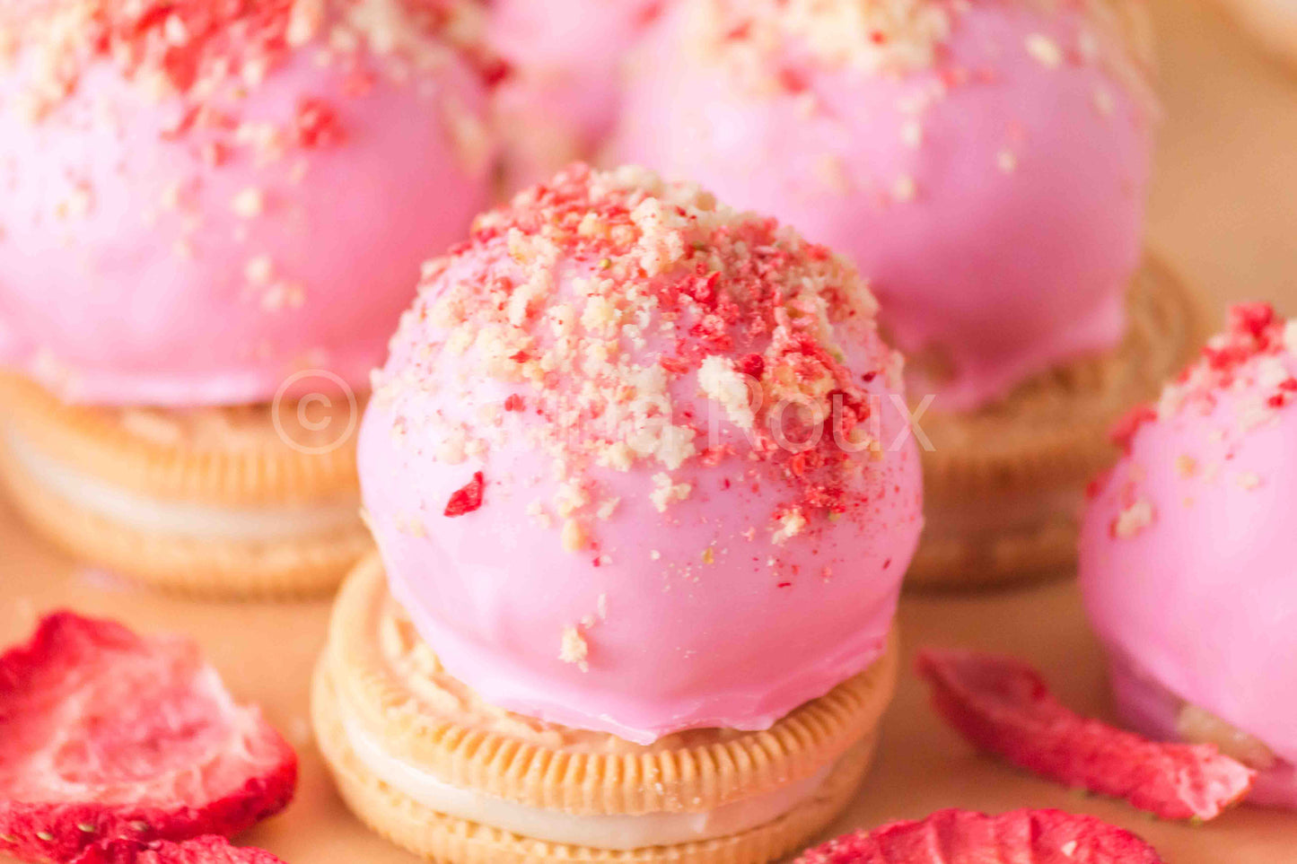 Strawberry Cheesecake Truffles (5 sets)