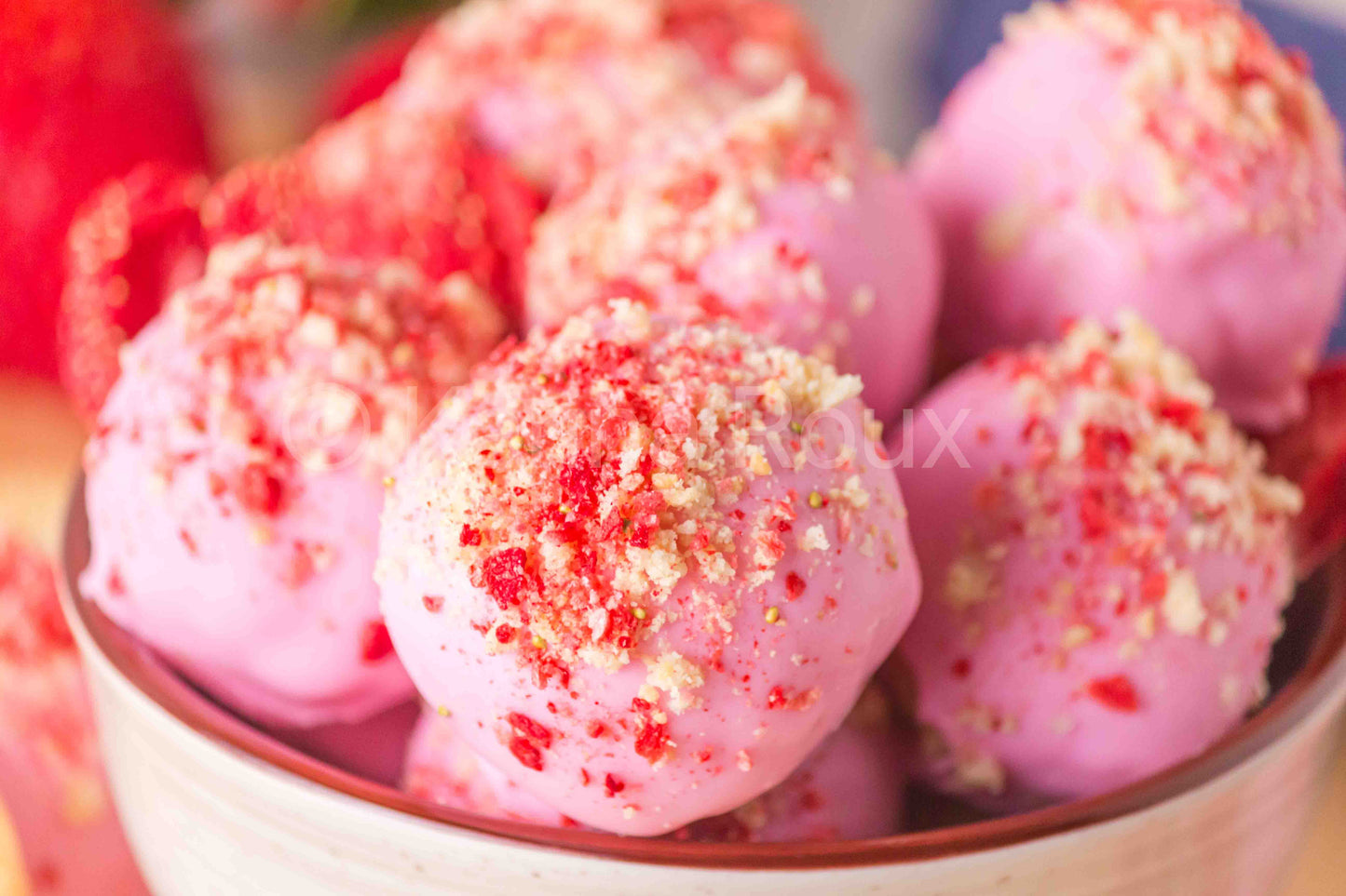 Strawberry Cheesecake Truffles (5 sets)