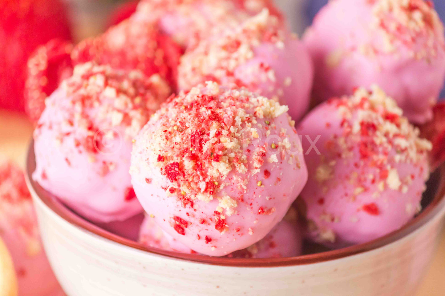 Strawberry Cheesecake Truffles (5 sets)
