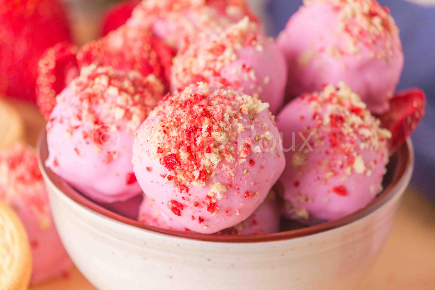 Strawberry Cheesecake Truffles (5 sets)