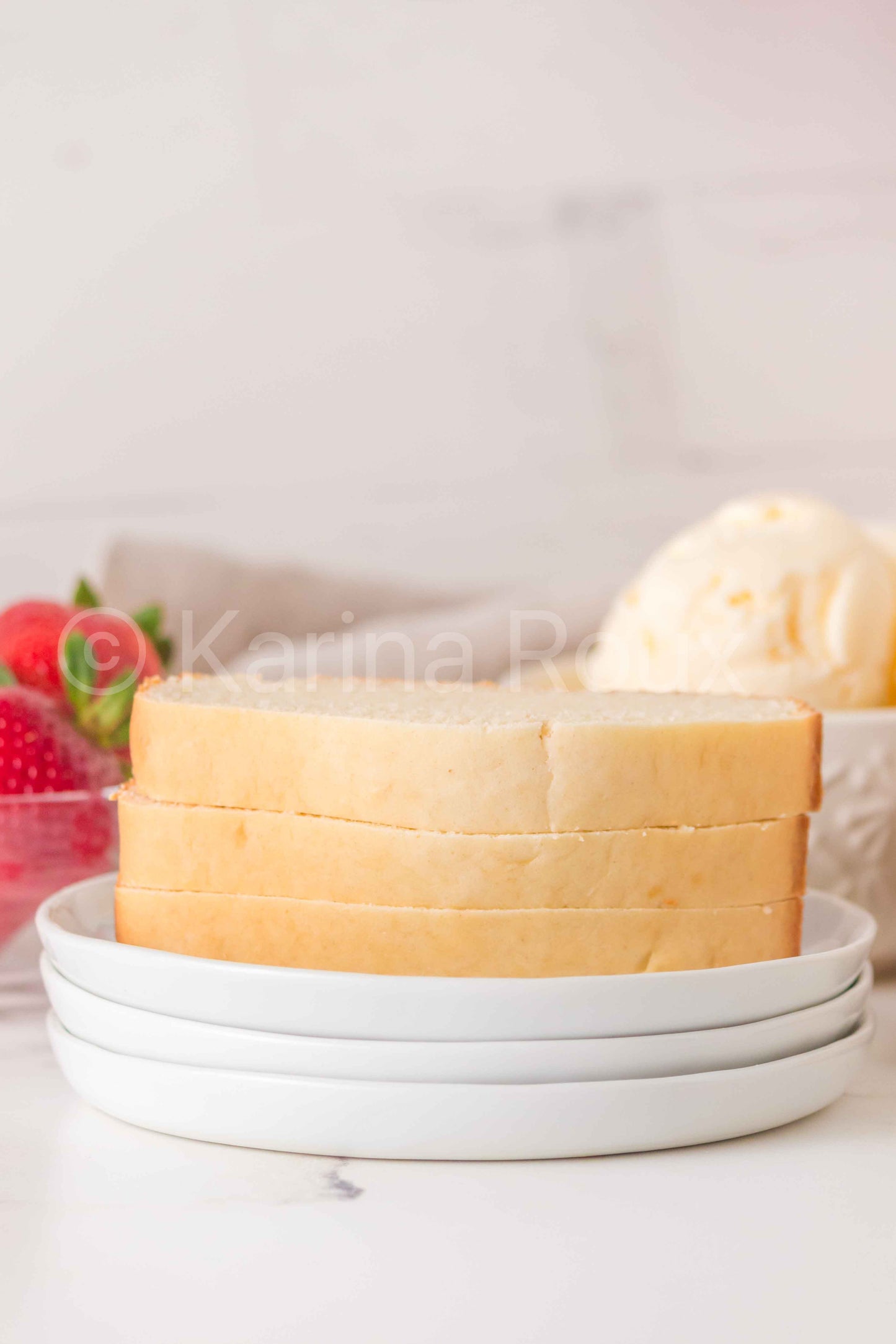 Vanilla Melted Ice Cream Bread