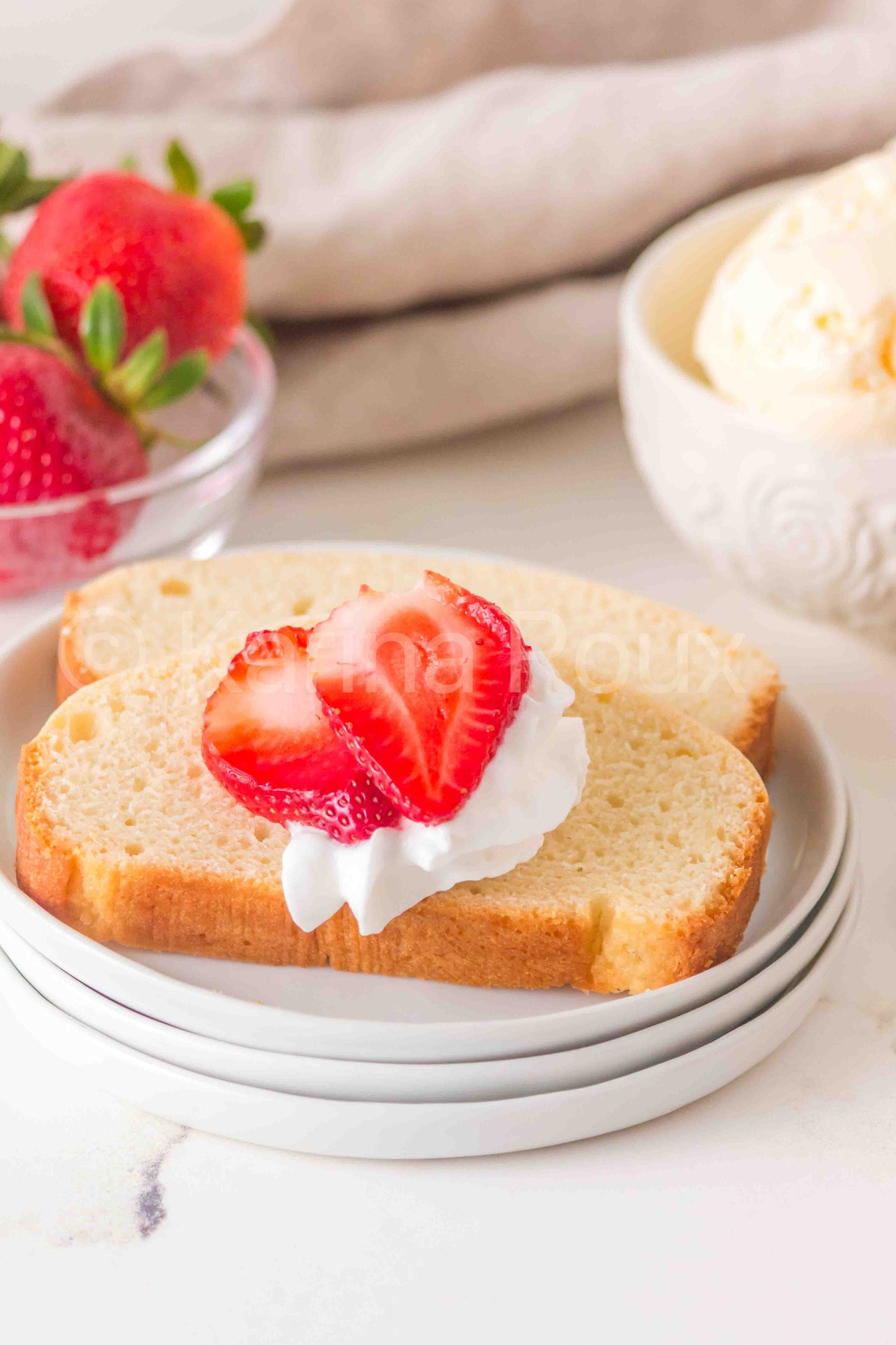 Vanilla Melted Ice Cream Bread