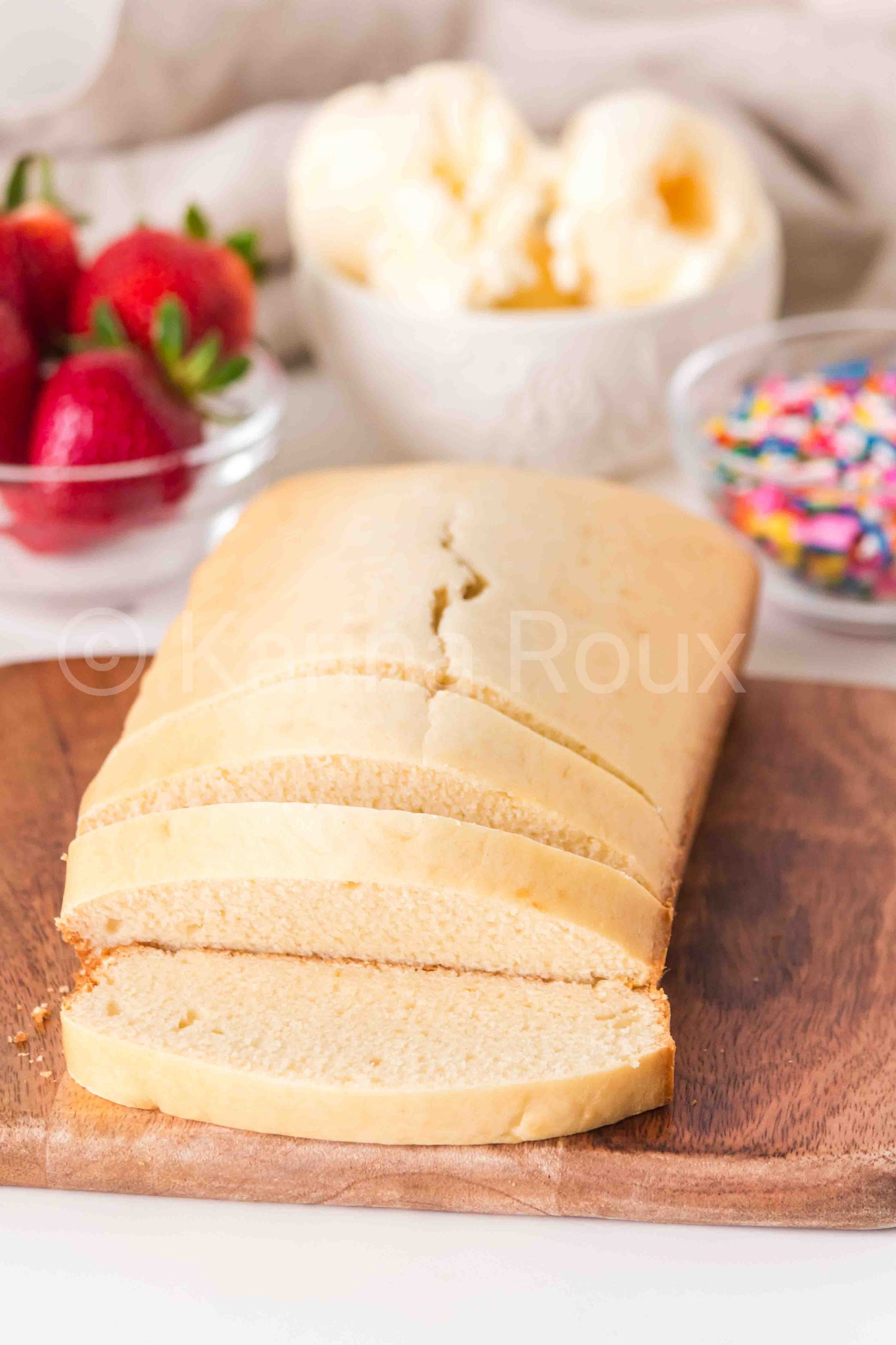 Vanilla Melted Ice Cream Bread