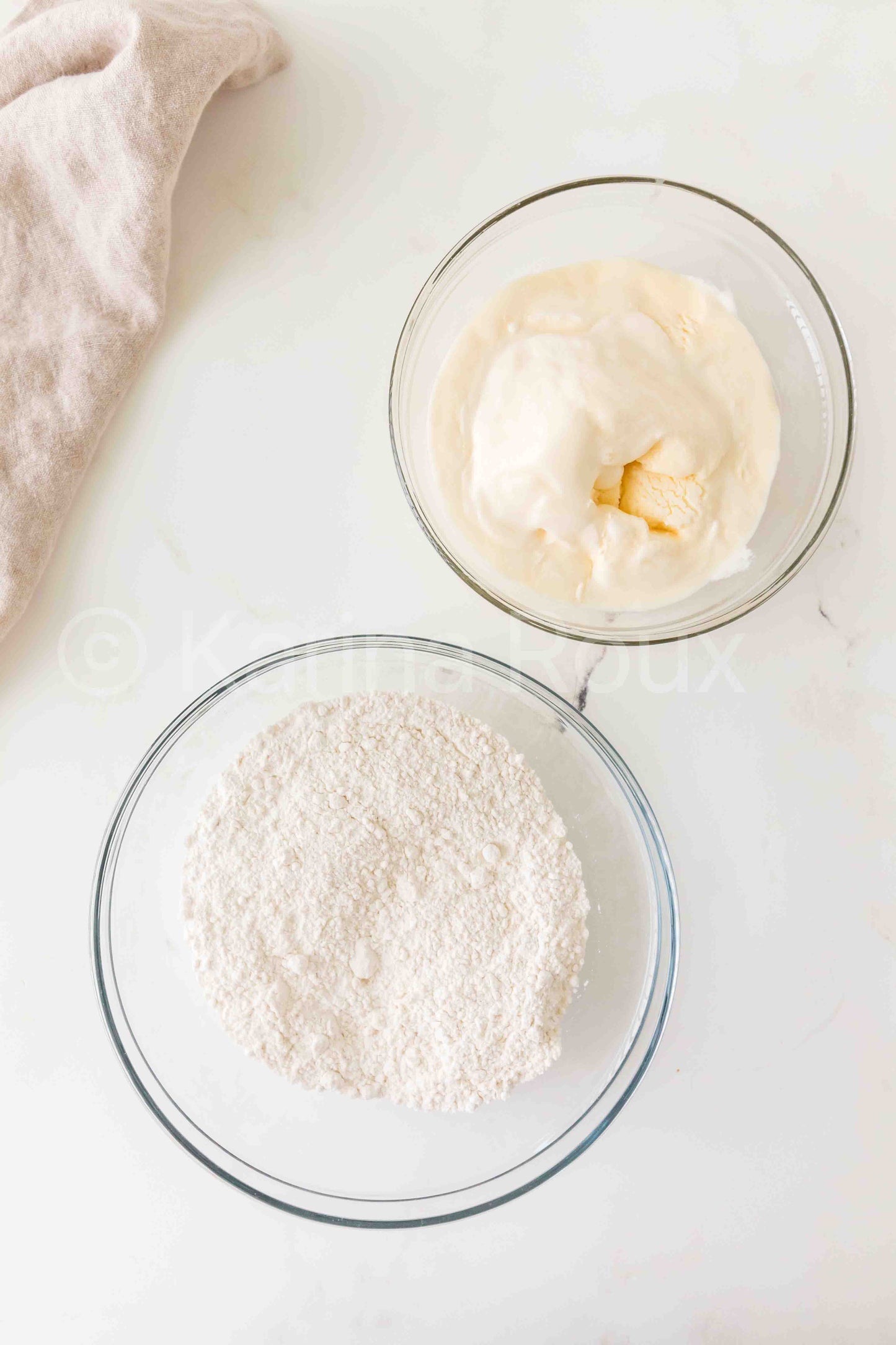Vanilla Melted Ice Cream Bread